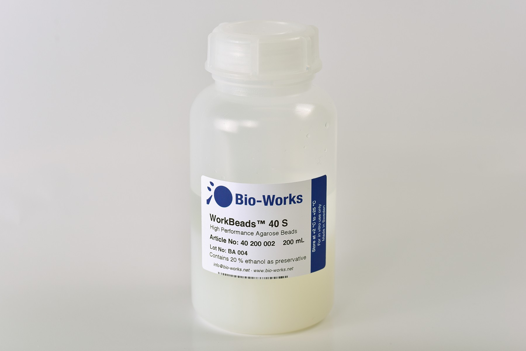 Bio-Works: Ion Exchange Media WorkBeads 40 S Bulk-Media 200ml