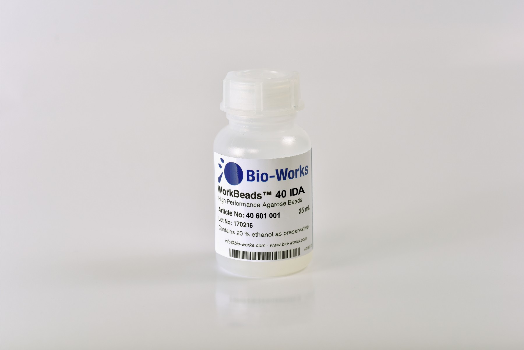 Bio-Works: IMAC WorkBeads 40 IDA high Bulk-Media 150ml