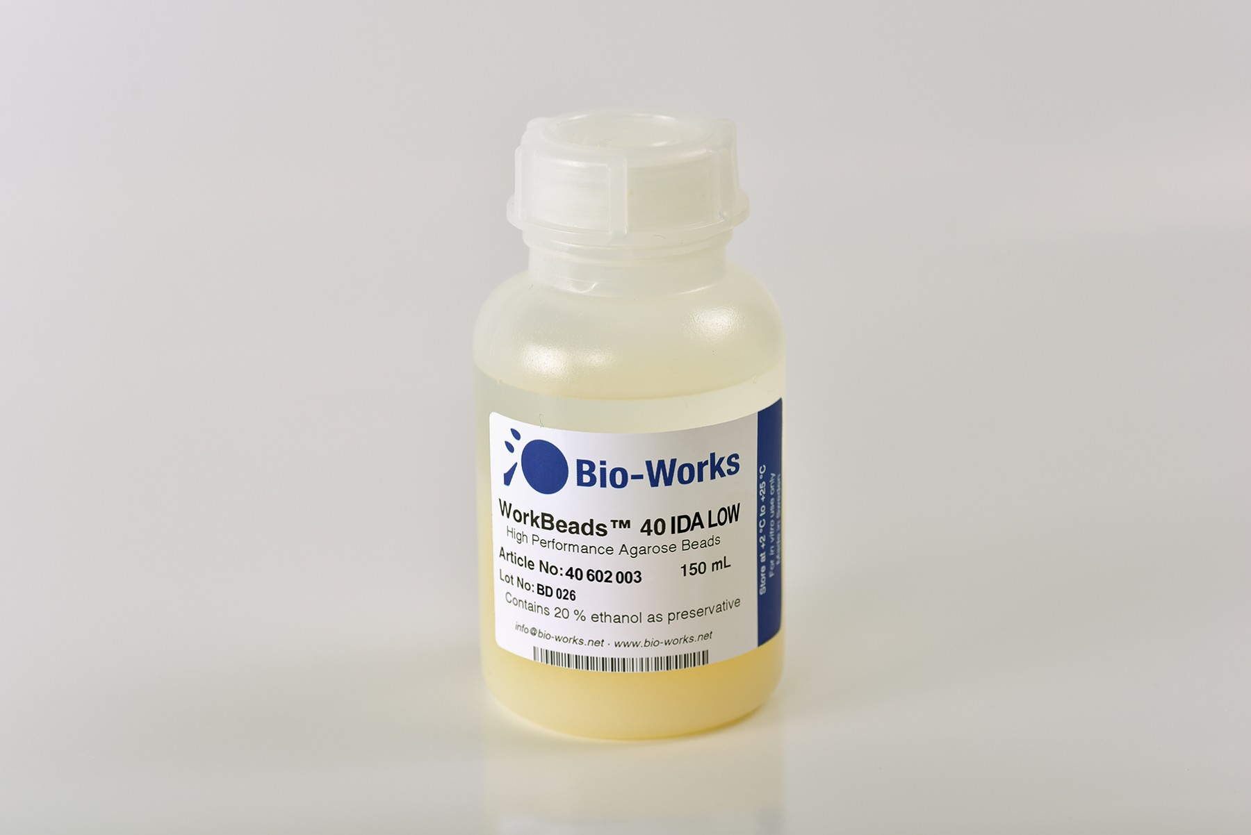 Bio-Works: IMAC WorkBeads 40 IDA low Bulk-Media 150ml