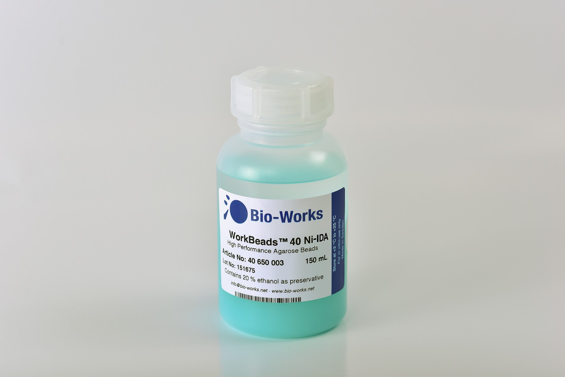 Bio-Works: IMAC WorkBeads 40 Ni Bulk-Media 150ml