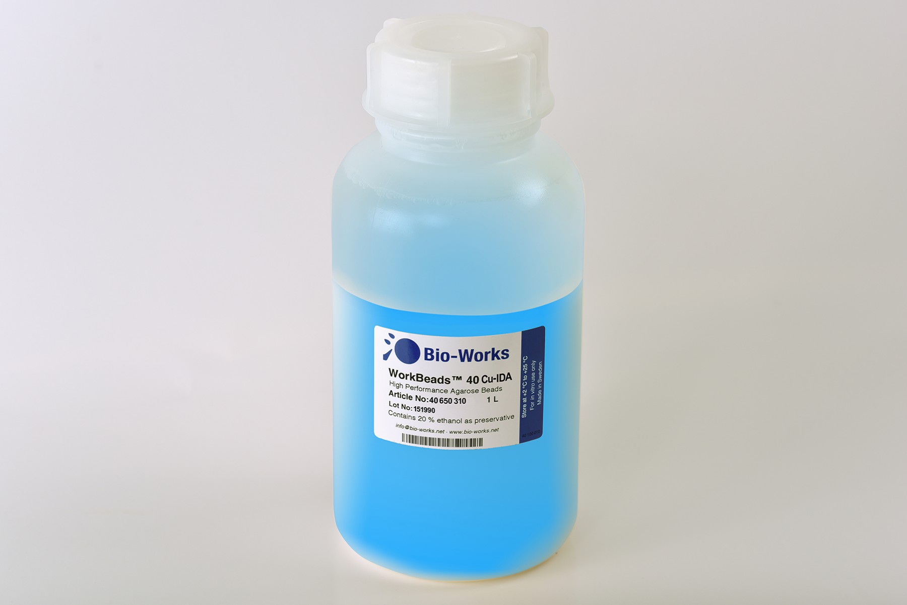 Bio-Works: WorkBeads 40 Cu-IDA Bulk-Media 1L