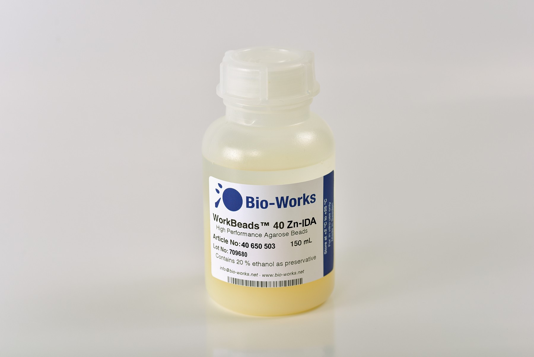 Bio-Works: WorkBeads 40 Zn-IDA Bulk-Media 150ml