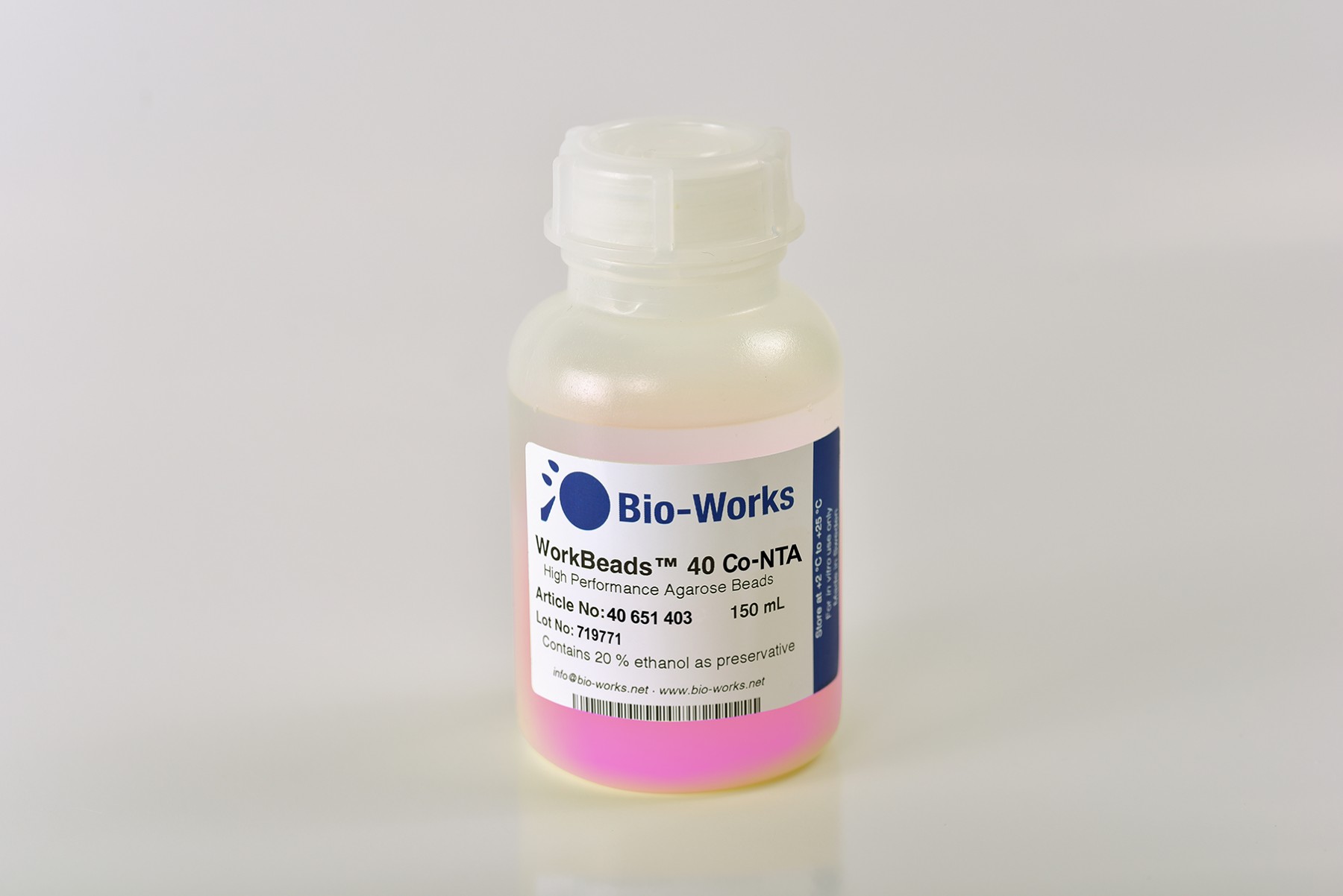 Bio-Works: WorkBeads 40 Co-NTA Bulk-Media 150ml