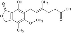 Cerilliant: Mycophenolic acid-D3, 100 Âµg/mL