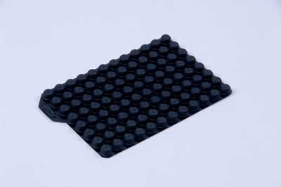 Micronic Pierceable TPE Capcluster Black for capping 96 individual tubes
