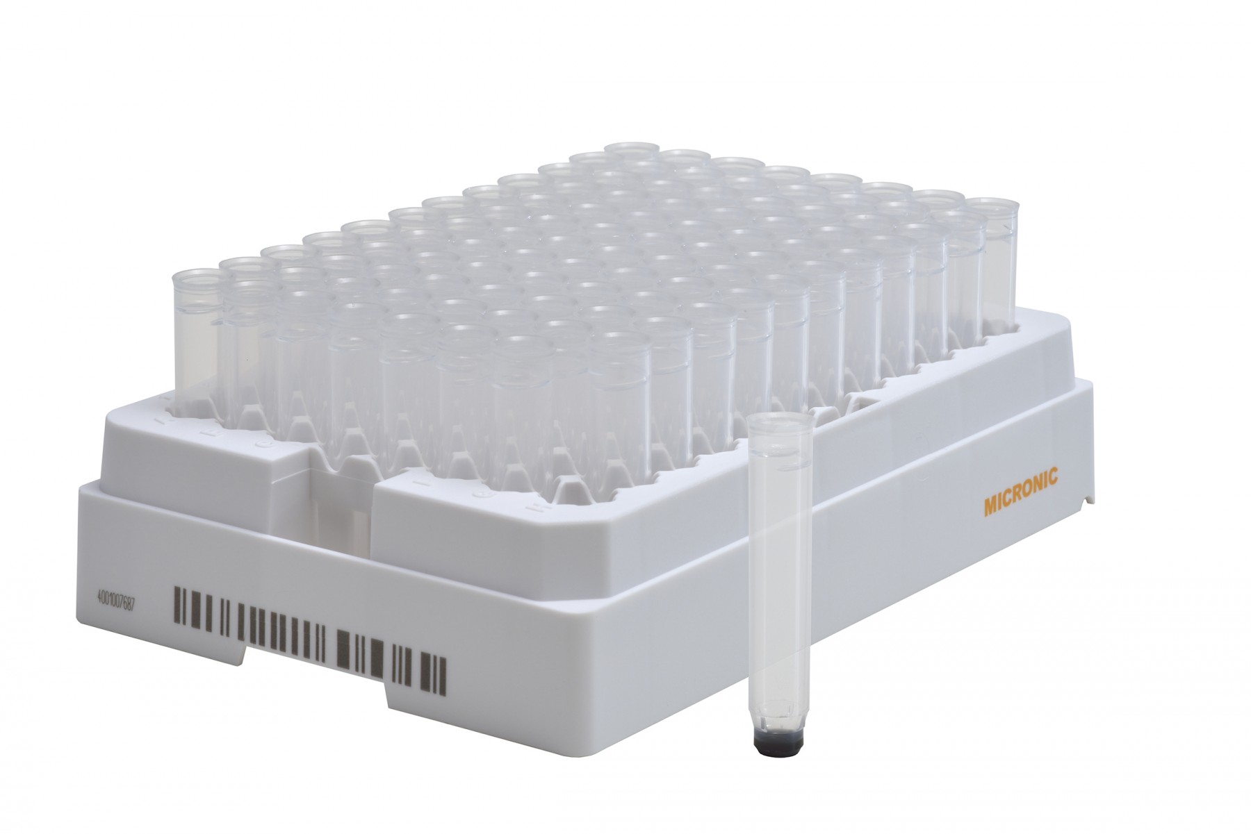 Micronics: 1.40ml 2D Data-Matrix coded pushcap
