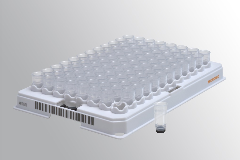 Micronics: 0.50ml 2D Data-Matrix coded Screw