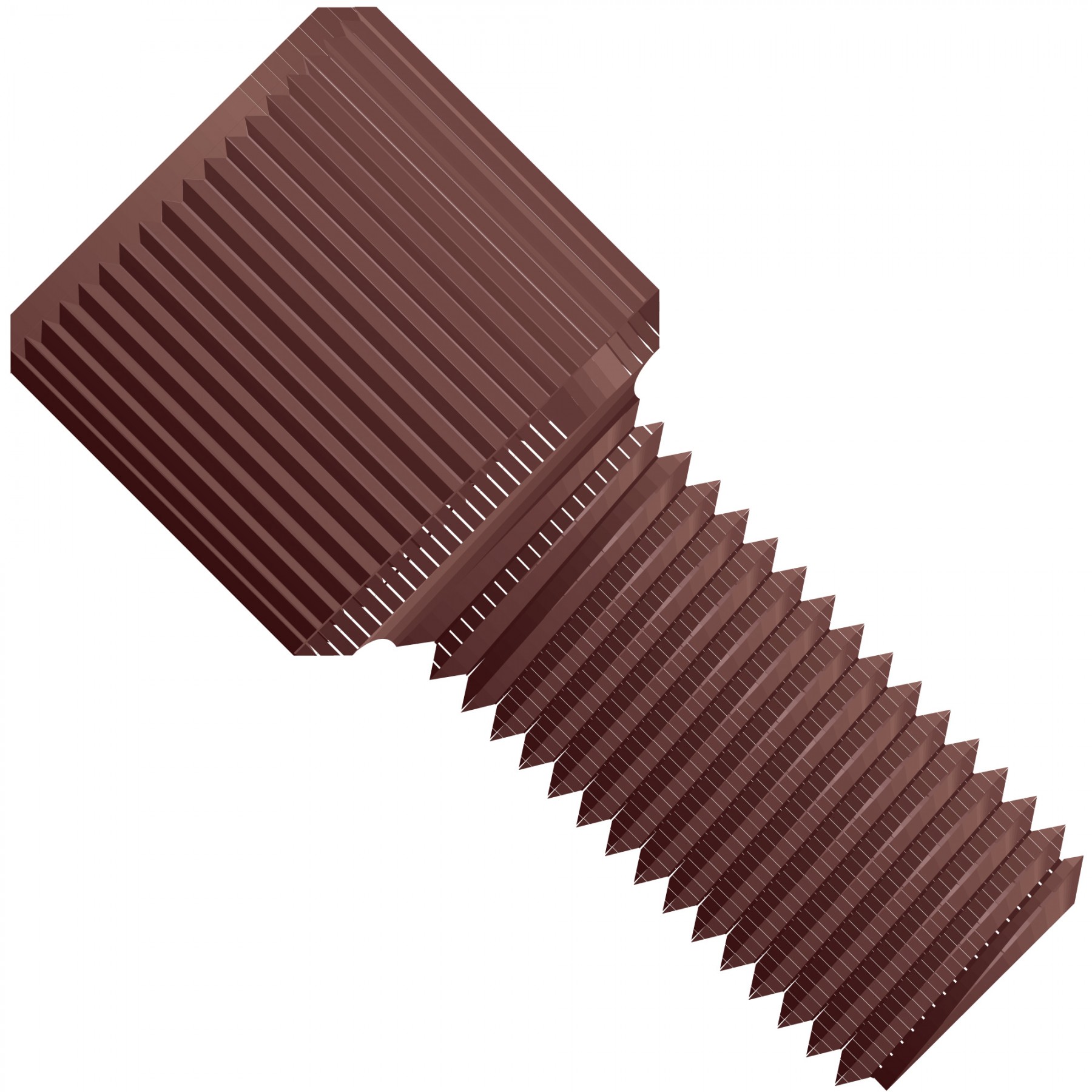 SuperFlangelessâ¢,  Fitting Nut,  1/16" or 1/32" OD Tubing, 1/4"-28 Flat Bottom,  PPS, Natural