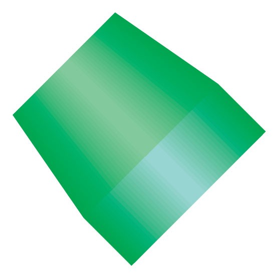 Flangeless Ferrule, for 1.8mm OD Tubing, M6 or 1/4"-28 Flat Bottom, ETFE, Green