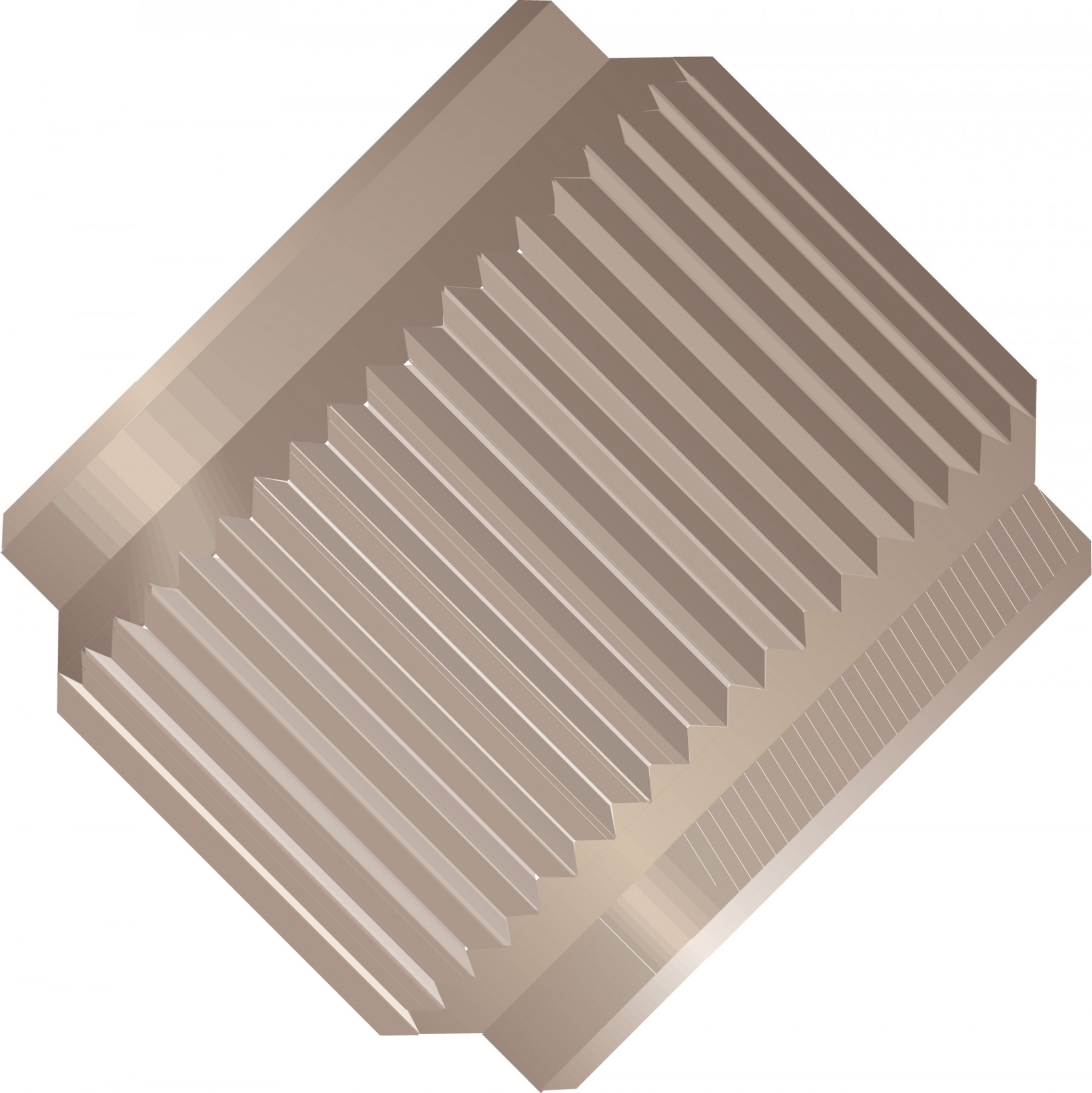 MicroTightÂ®, Female Nut, 1/32" OD Tubing, 5/16"-24 Coned, PEEKâ¢ (PK), Natural