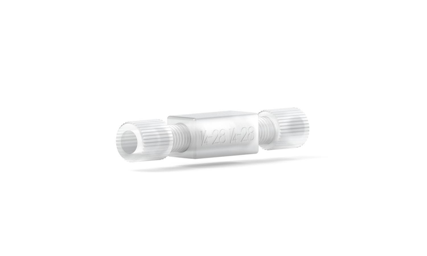 Adapters & Connectors: Union, Threaded, 1/4"-28 (Thru-Threads), 1/8" OD, ETFE