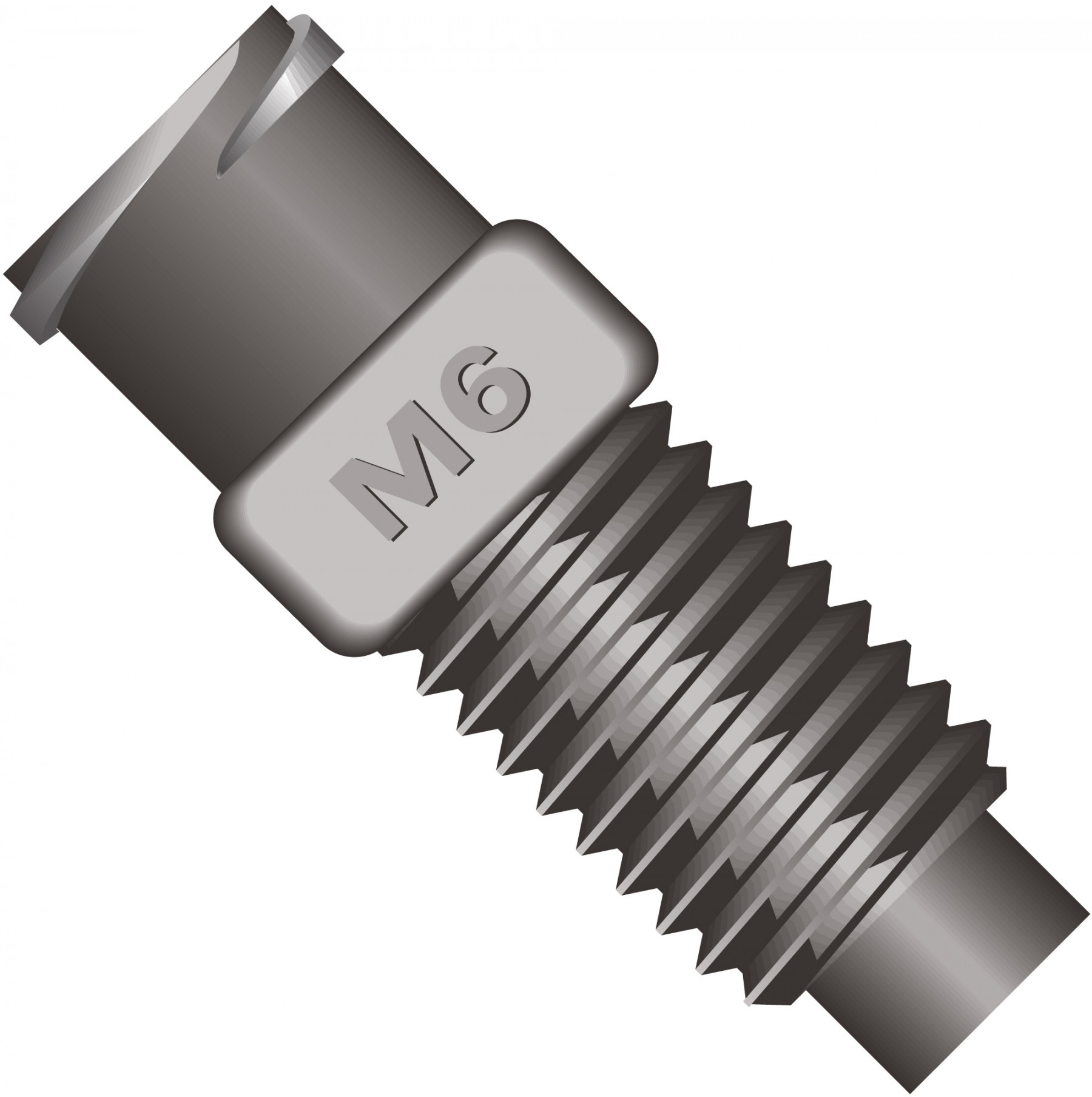 Adapters & Connectors: Adapter, Luer (Female) to M6 Flat Bottom (Male),