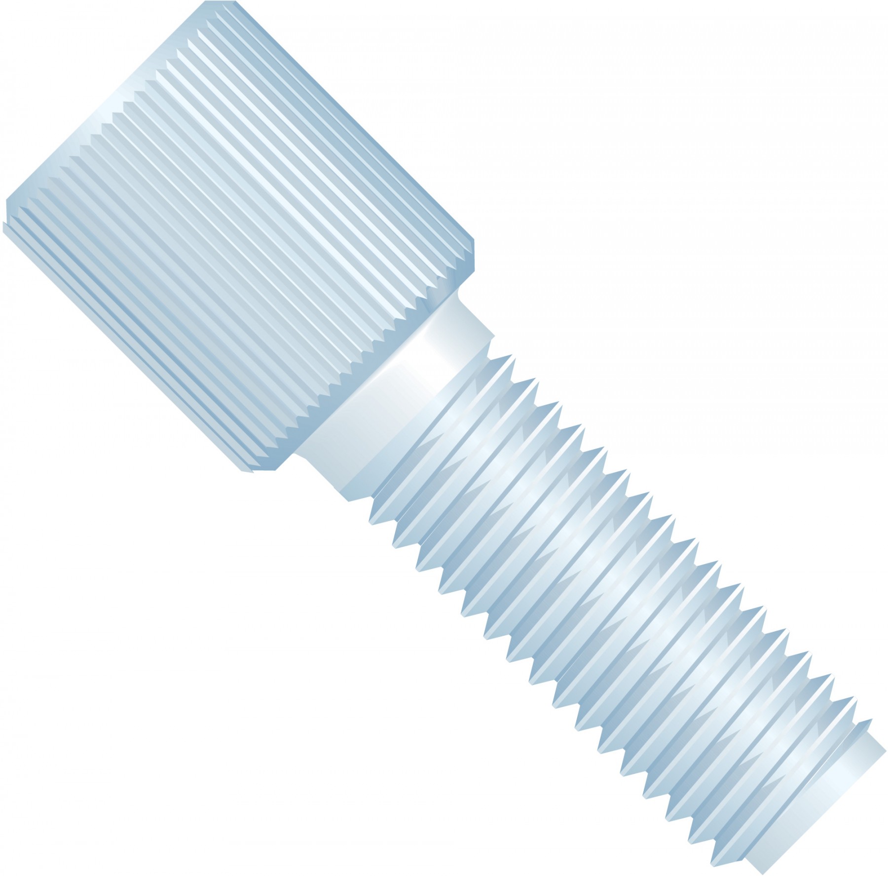 Adapters & Connectors: Threaded  Adapter, 1/4"-28 Flat Bottom (Female) to 1/4"-28 Flat Bottom (Male), PTFE