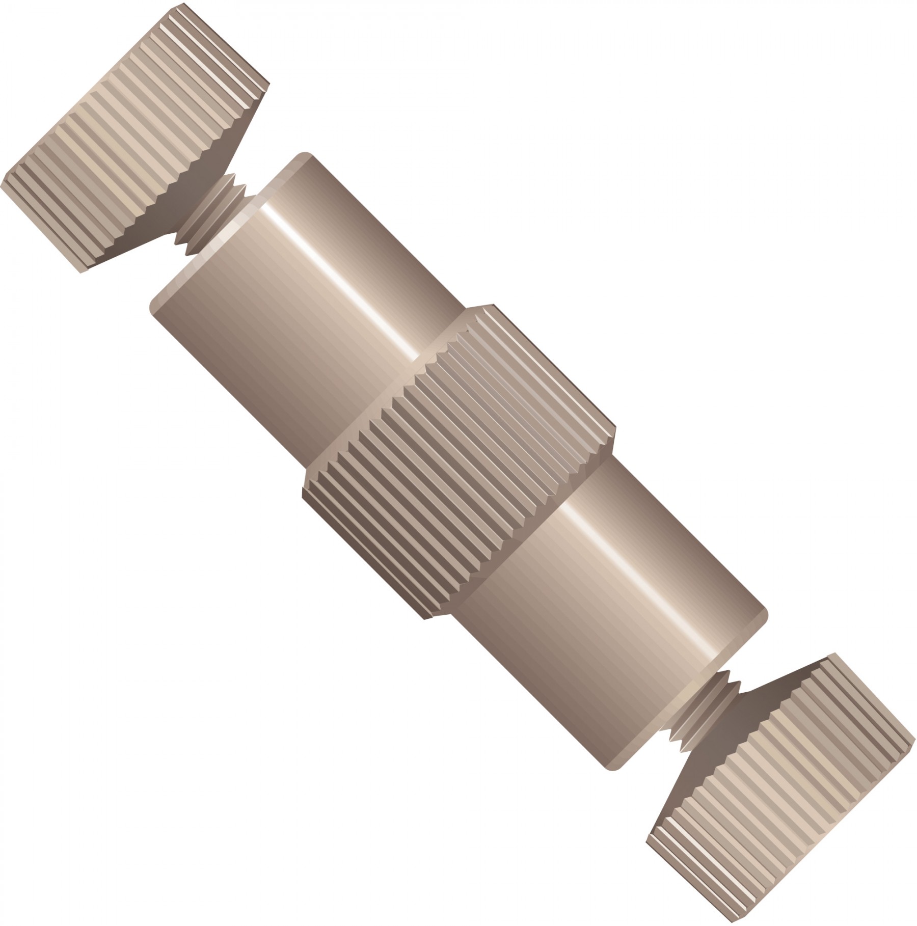 Adapters & Connectors: True ZDV Union, for MicroTight Tubing Sleeves (0.025"OD), PEEKâ¢, 6-32 Coned