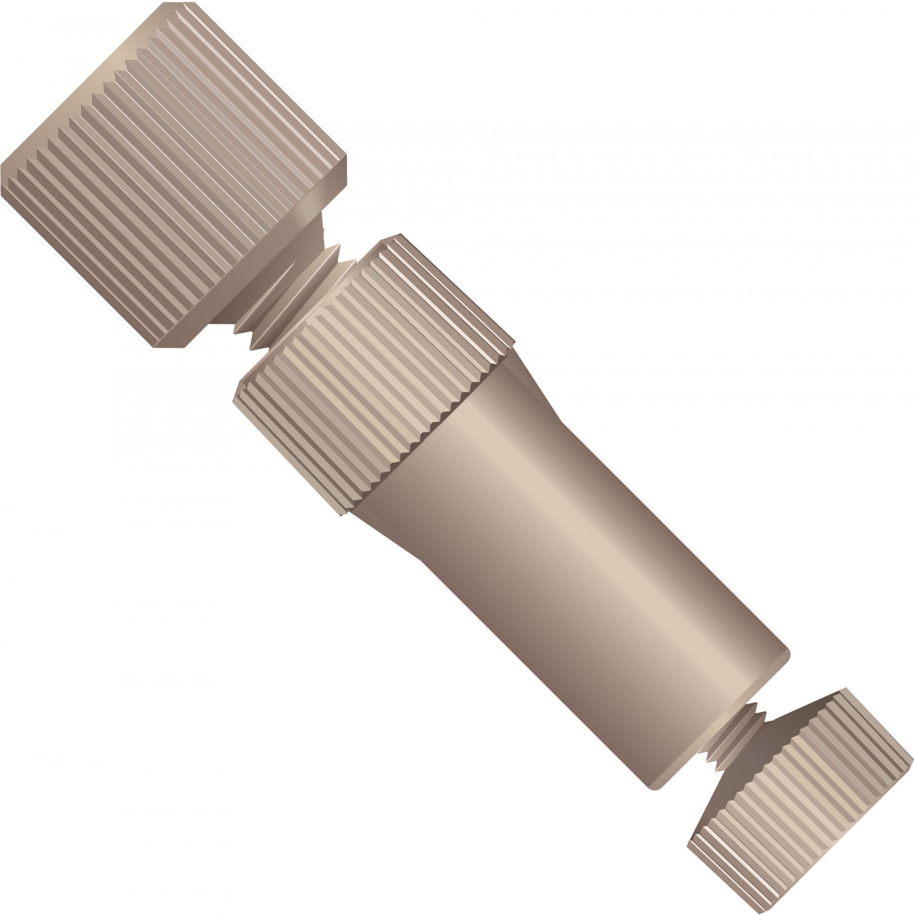 Adapters & Connectors: Threaded Adapter, ZDV, 10-32 Coned (Female) to 6-32 Coned (Female), PEEKâ¢
