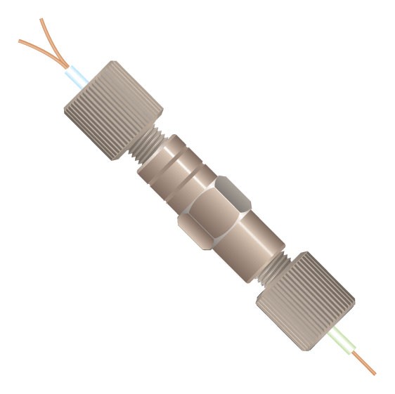 Adapters & Connectors: NanoTight Y-Connector, for 360um capillaries, 10-32 Coned, requires NanoTight tubing sleeves