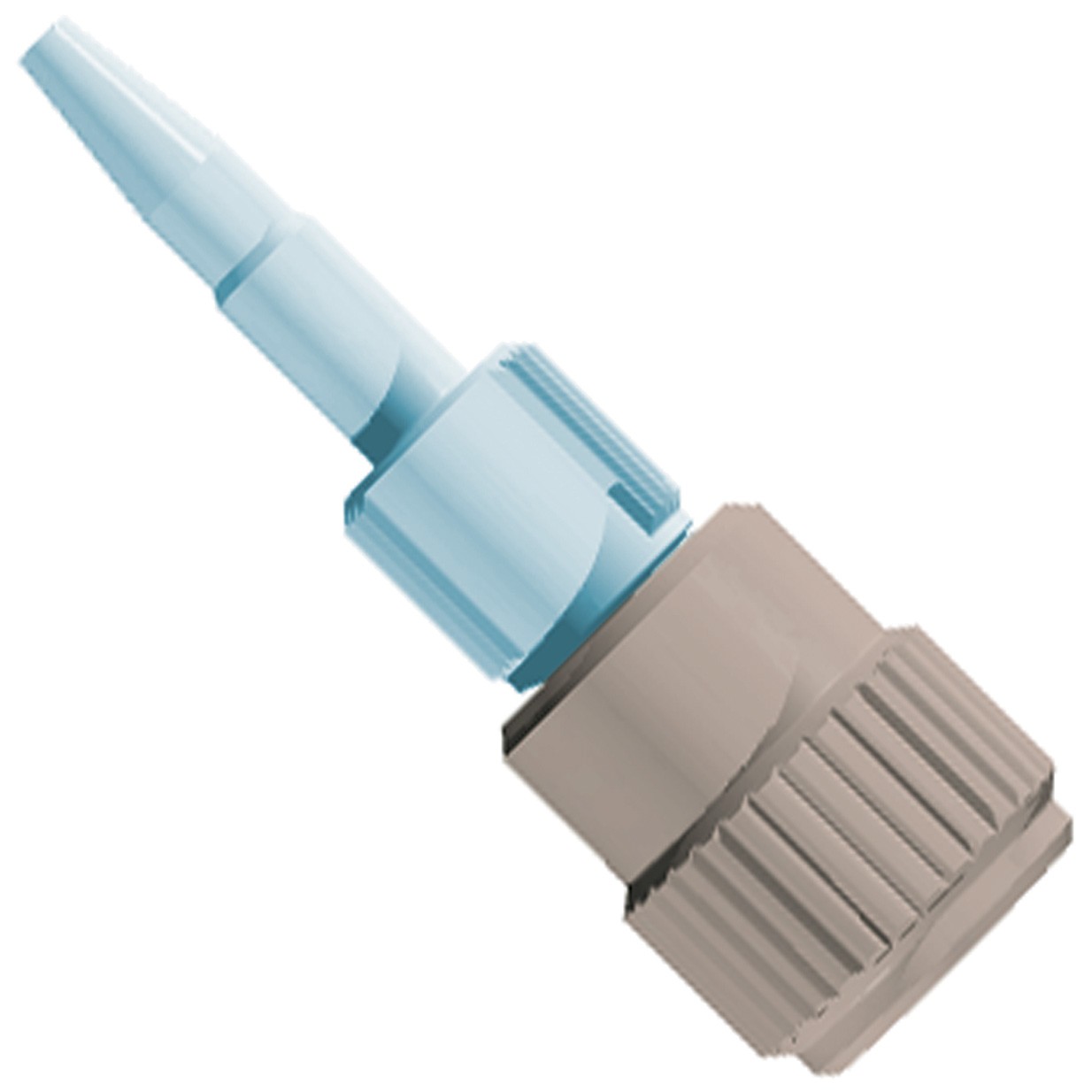 Adapters & Connectors: Peristaltic Tubing Connector, for 1/16" to 3/32" (1.55-2.40mm) ID Tubing to 1/16" OD PEEKâ¢