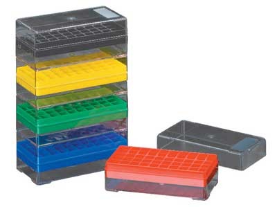 Corning Axygen: Tubes, Caps & Racks: Rack, Microtube 50 well for 1.5/2.0ml Blue