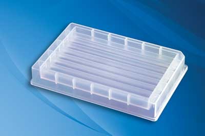 Corning Axygen: Reservoirs: Reservoir, Pre-Sterilized Low Profile Multi Well, 8 Channel Trough, Individually Wrapped, Max.plate volume 32ml
