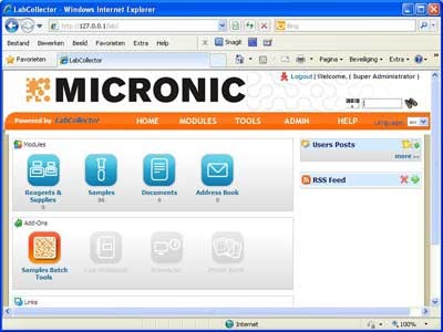 Micronic Track-IT Sample Management Software UPGRADE (v.4.8) 5 simultaneous users (AC)