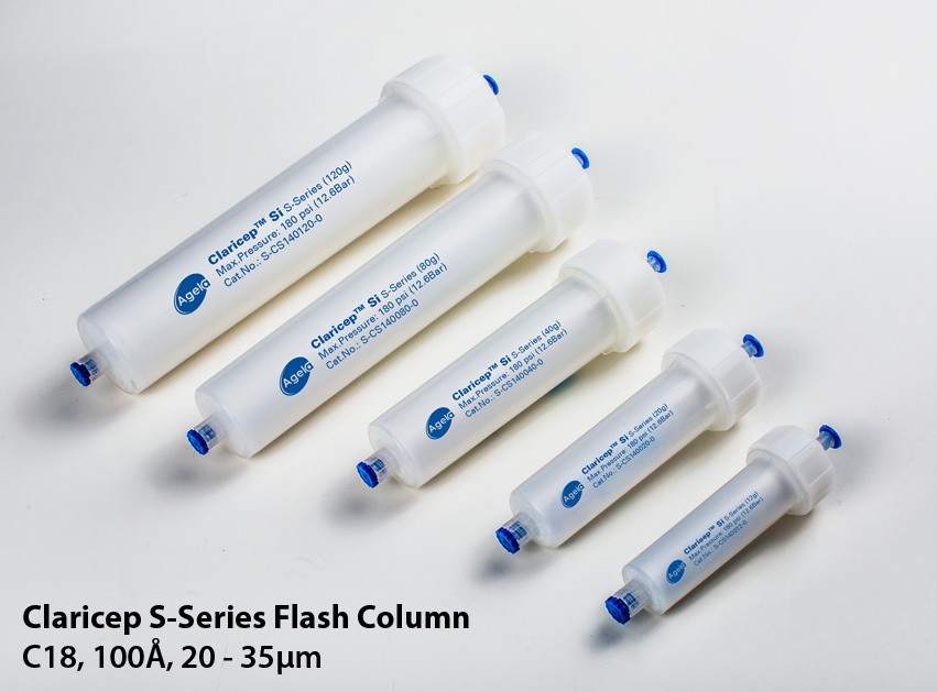 Agela: Claricep S-Series Flash Column, C18, 100Ã, 20 - 35Âµm, 12g