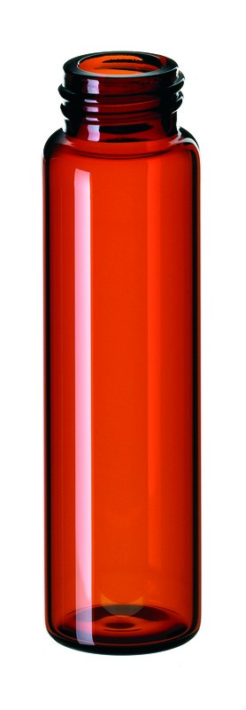 12ml Screw Neck Vial, 15-425 thread, 66 x 18.5mm, amber glass, 1st hydrolytic class