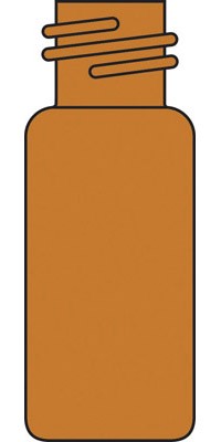 2ml Screw Neck Vial, 8-425 thread, 32 x 11.6mm, amber glass, 1st hydrolytic class, small opening