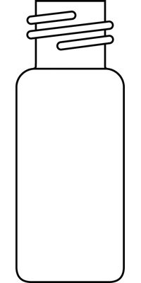 2ml Screw Neck Vial, 8-425 thread, 32 x 11.6mm, clear glass, 1st hydrolytic class, small opening