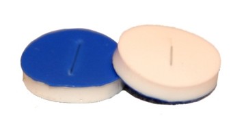 Septa 8mm, Silicone/Blue PTFE Pre-Slit