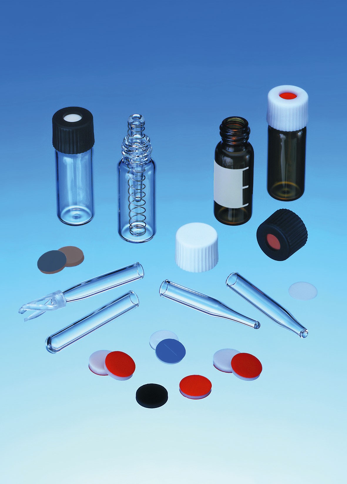 9mm Septa, Silicone white/PTFE red, 55° shore A, 1.0mm