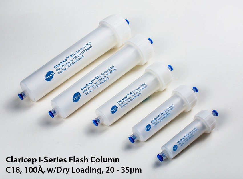 Agela: Claricep I-Series Flash Column, C18, 100Ã, w/Dry Loading, 20 - 35Âµm, 12g