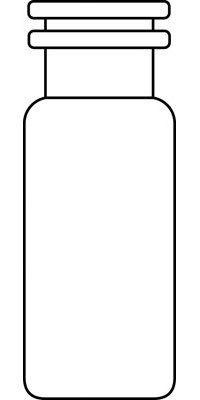 2ml Snap Ring Vial, 32 x 11.6mm, clear glass, 1st hydrolytic class, wide opening