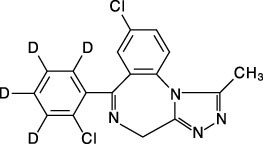 Cerilliant: Triazolam-D4, 100 ug/mL