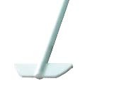 QLA Dissolution Paddles: 21" Paddle, Solid Molded Fluoropolymer, One Piece Design, Serialized