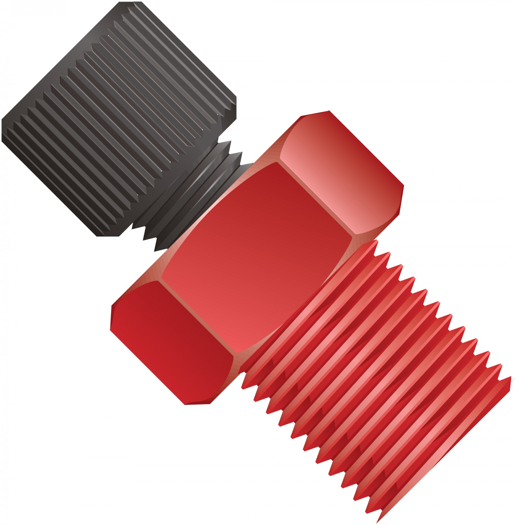 Adapters & Connectors: Threaded Adapter, 1/8â NPT (Male) to 1/4"-28 Flat Bottom (Female), PEEKâ¢