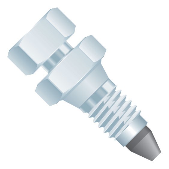 VHP Fitting for 1/16" OD Tubing, 10-32 Coned, SST/PEEK blend (PK), Natural/Black