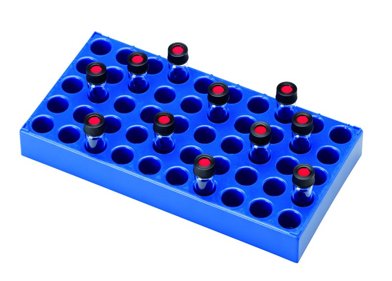 Discounted Vials and Caps: PP Vial Rack for 4ml vials, 50