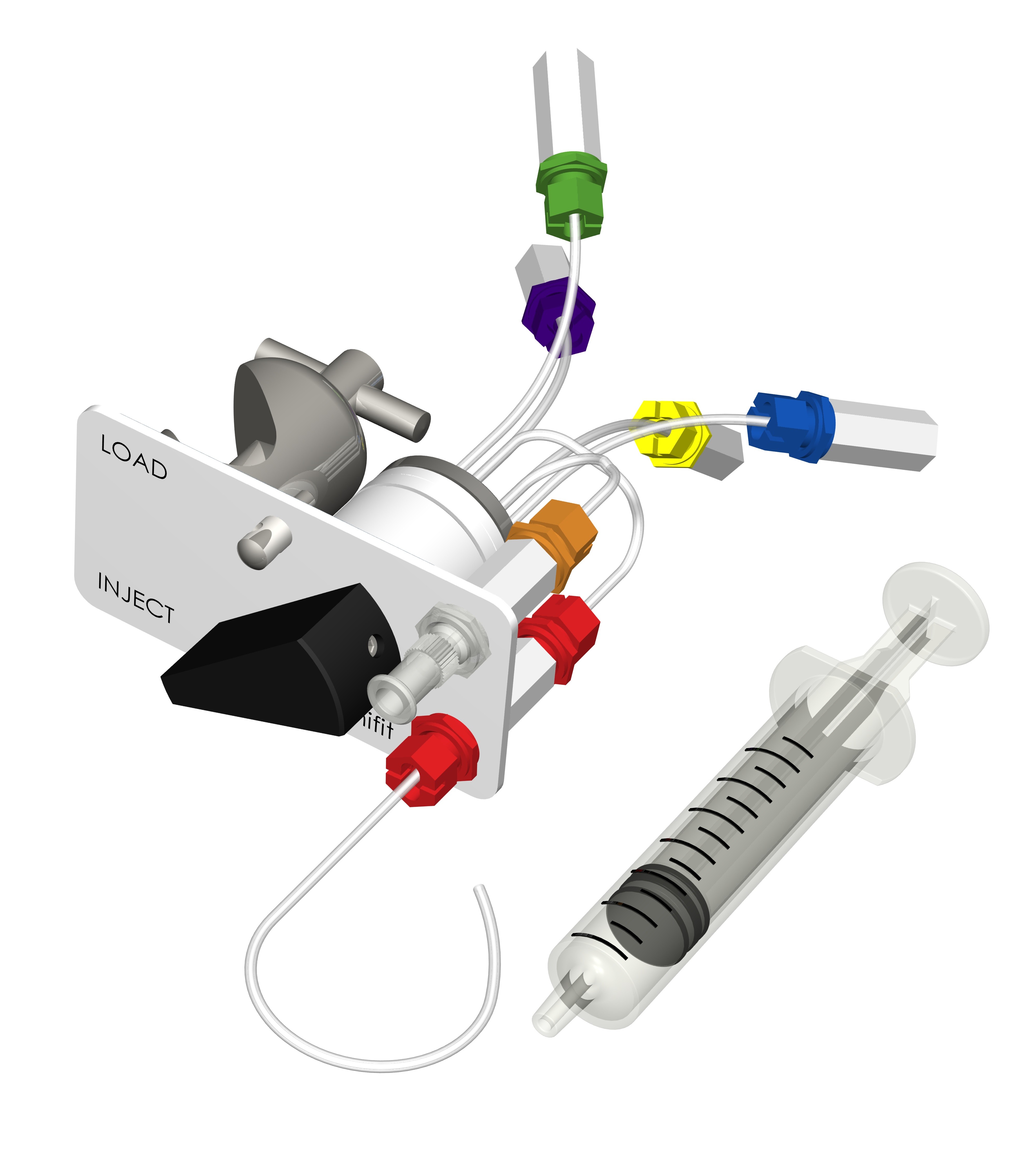 Omnifit Labware (Diba) Low Pressure Valves: Manual sample injection valve