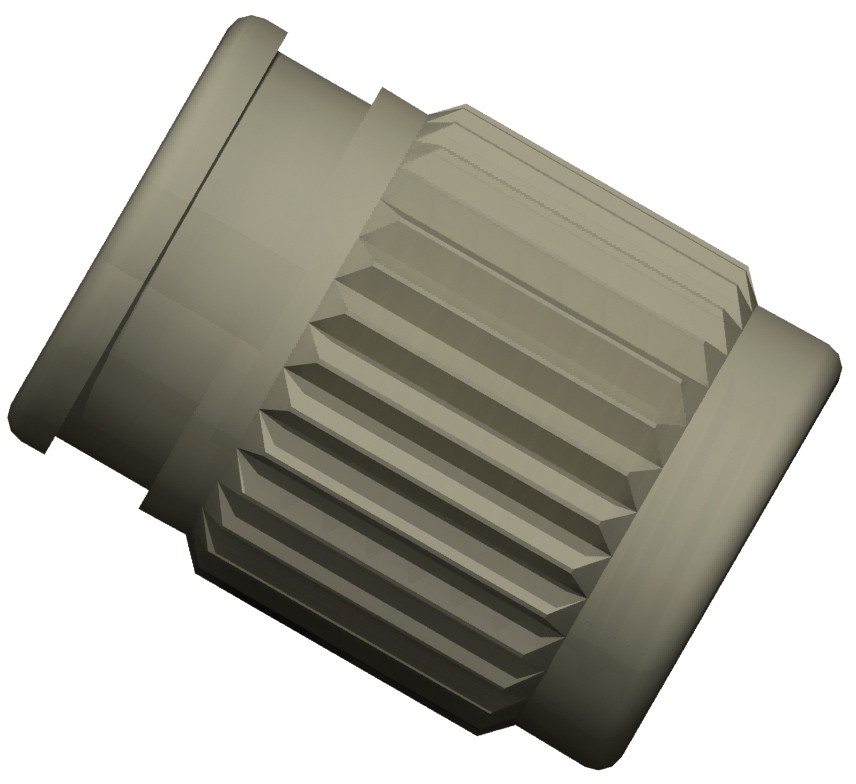 Adapters & Connectors: Union, Threaded, 1/4"-28 (Flat Bottom), 1/8" bore, PEEK