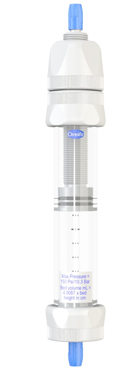 Diba Omnifit EZ: Column 6.6mm ID/100mm w. 1 Fixed & 1 Adjustable Endpiece