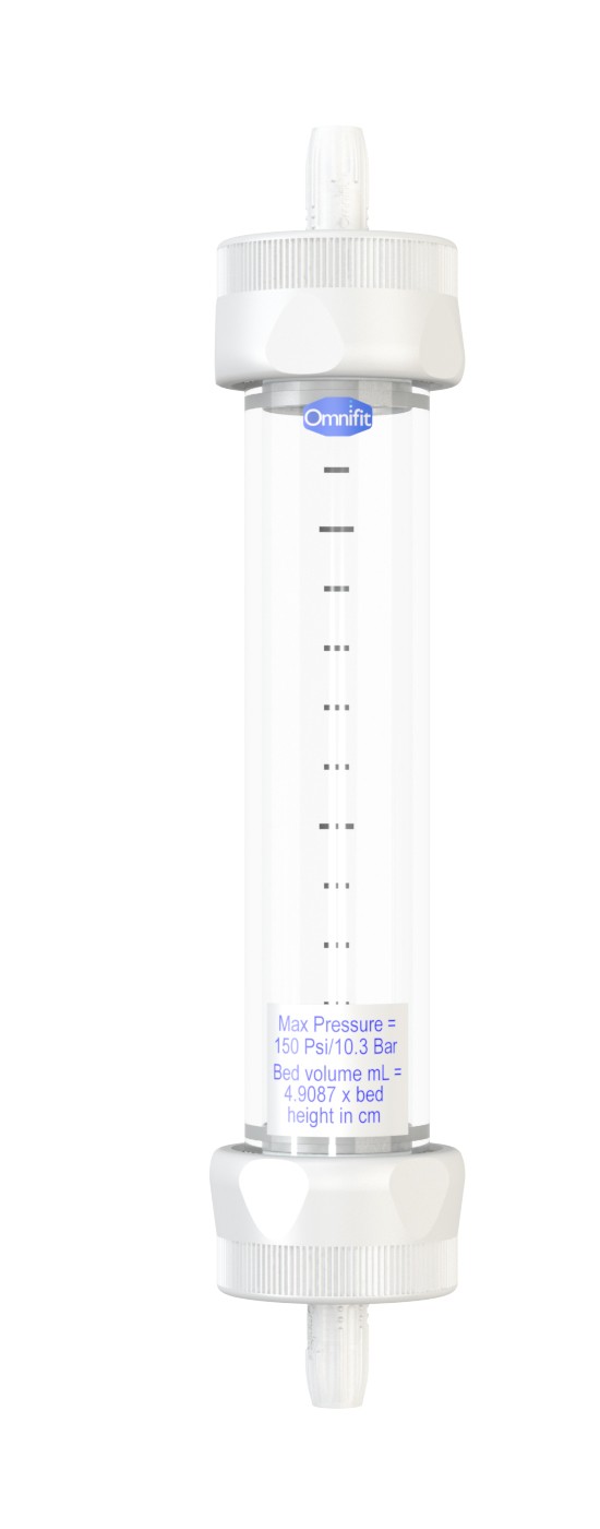 Diba Omnifit EZ: SolventPlus Column 15mm ID/150mm w. 2 Fixed Endpieces