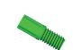 Inverted Cone Fitting Nut, 2.0-1/8" OD Tubing, 1/4"-28 Flat Bottom, PP, Green