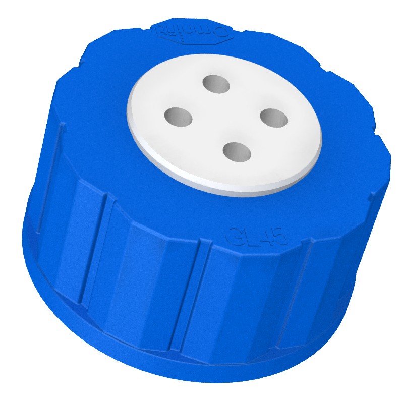 Diba Labware: T-SERIES CAP, GL45, 4 PORTS