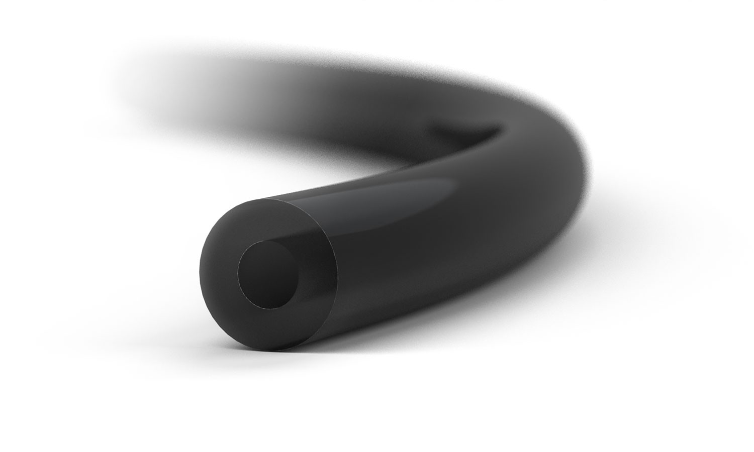 Tubing: Tubing, ETFE (Tefzel®), Black, 1/8" x 0.062" (1.55mm) x 5ft