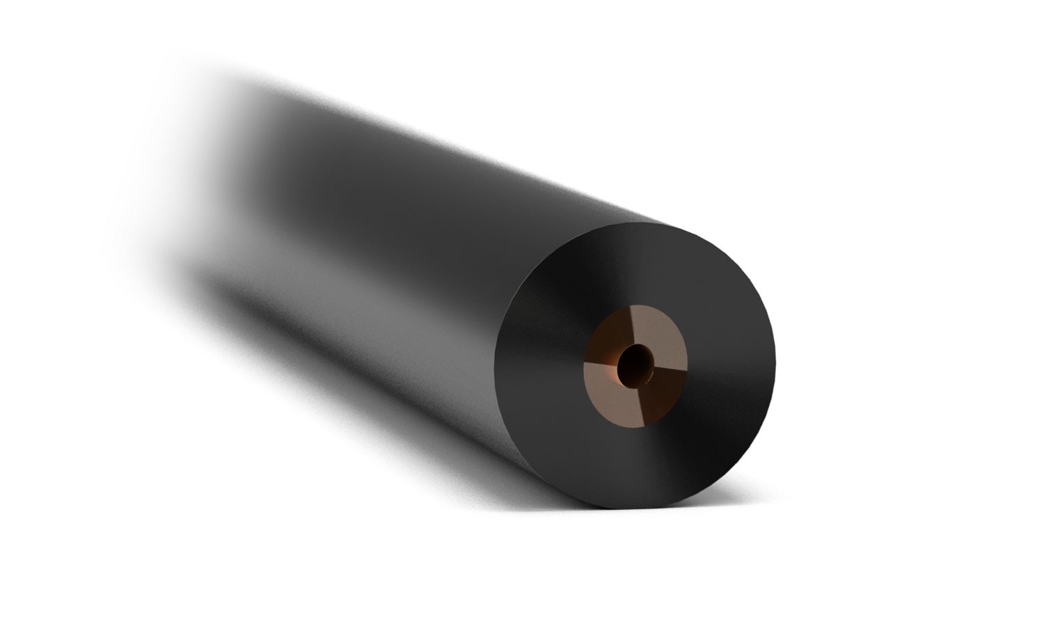 Tubing: Tubing, PEEKsilâ¢, Black,  1/32"x0.003" (75Âµm)x15cm