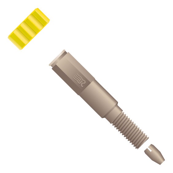 Rheodyne (IDEX Health & Science )  Rheflexâ¢ Fitting, for 1/16" OD Tubing, 10-32 Coned, PEEKâ¢, Natural, for ChromTRACâ¢ ID System