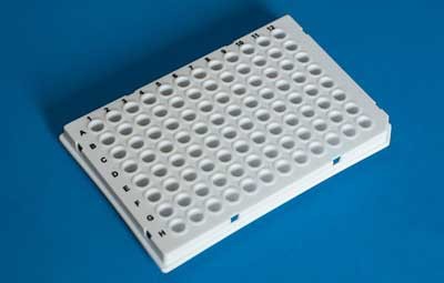 Brand: PCR Products: Plate, PCR 96-well PCR plate, white, for qPCR 0.15 ml low profile f.LightCycler