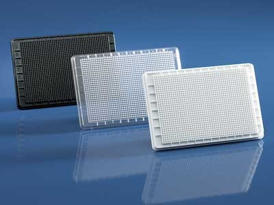 Microplate:  PureGradeS 1536 Well PS, Std transparent  Flat well 10ul, Sterile