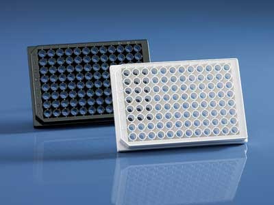 Brand: Microplates: Microplate:  CellGrade prem 96 Well PS, transparent  bottom white Flat well330ul