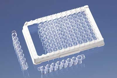 Brand: Microplates: Strip of microplate 96-well (12 str.xF8) PS, transparent  360 µl PureGrade MB
